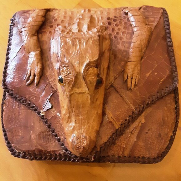 50's Vintage Alligator Leather Purse - Picture 2 of 15